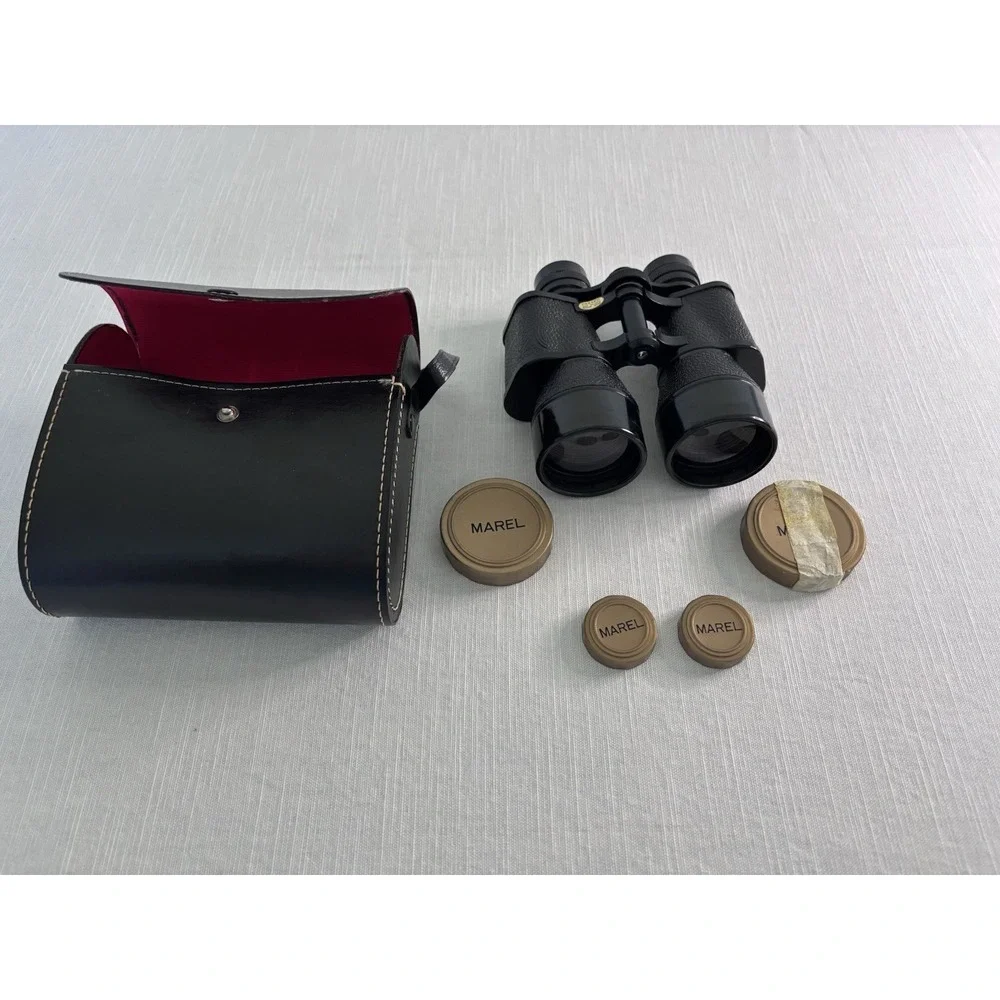 Pair of Vintage Marel Lightweight 7 x 50 Binoculars w/Case Japan